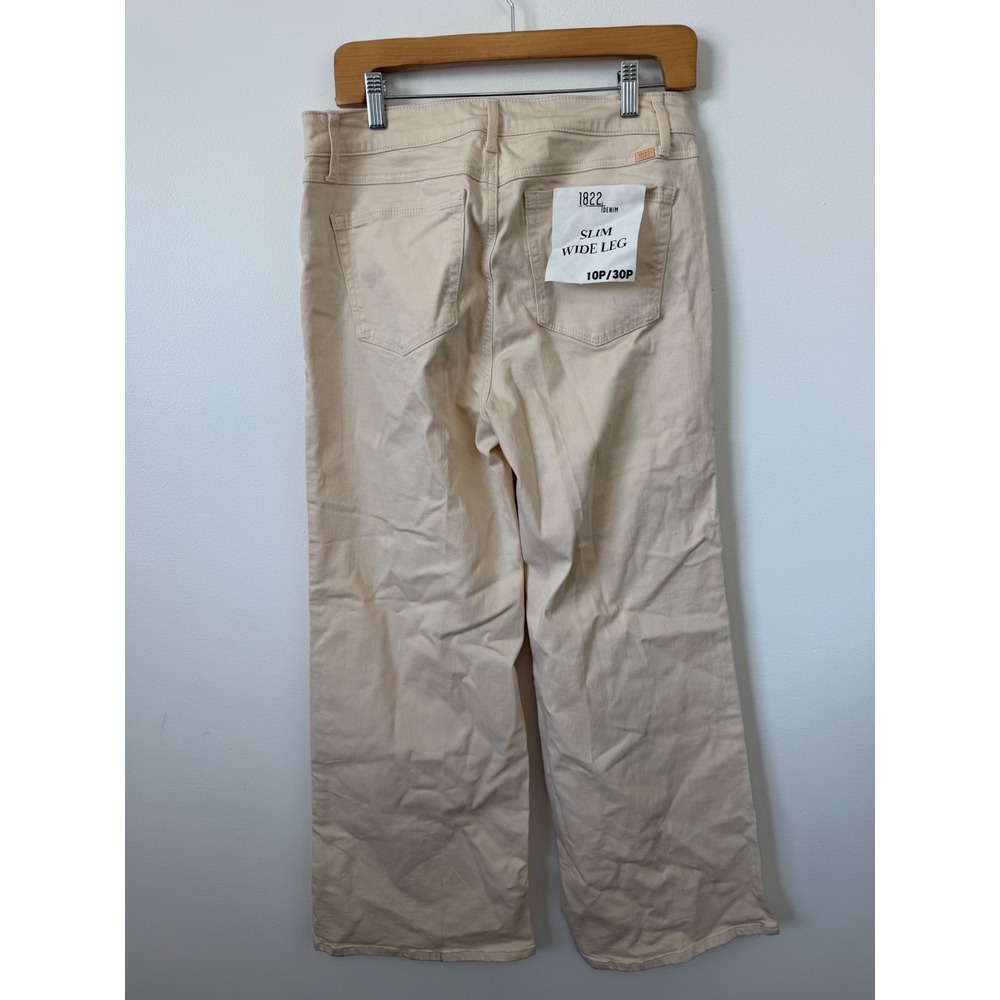 1822 Denim Slim Wide Leg Jeans – Tan – Women's 30 Petite / 10 Petite – NWT - Picture 5 of 6